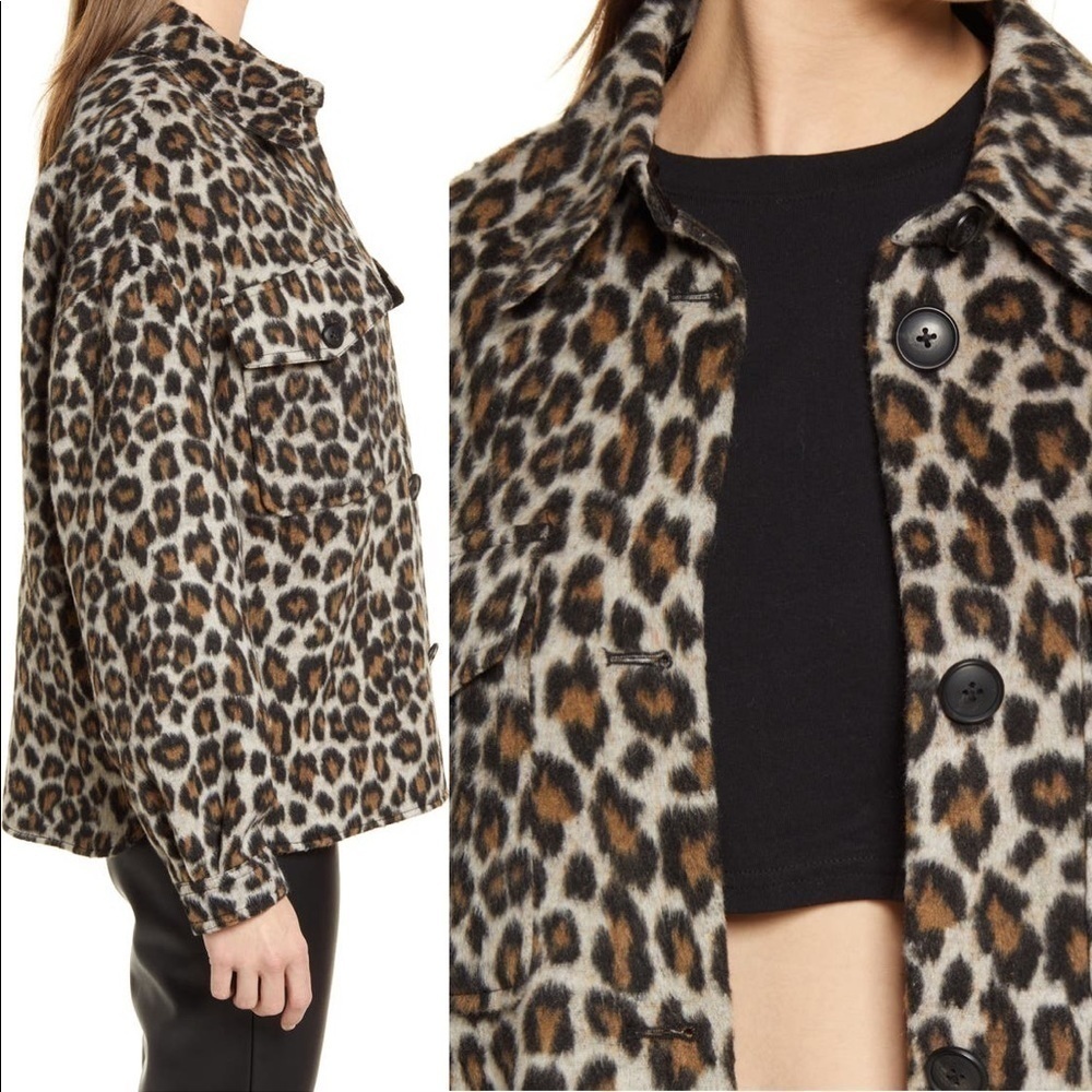 Vero Moda Vmleony Animal Leopard Print Long Sleeve Jacket Size XS - Picture 3 of 13